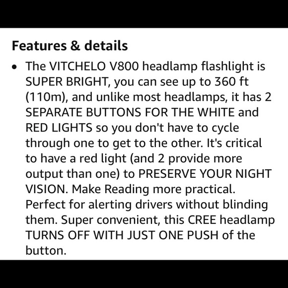 NRFP Headlamp Safety Flashlight 6 Modes Waterproof ❤️ - Picture 13 of 16